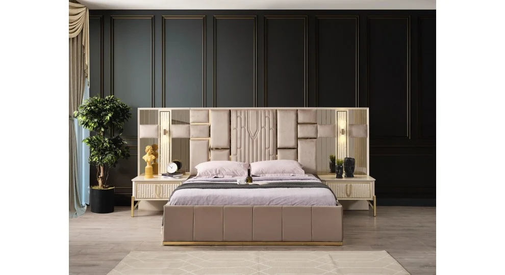 Bahar Bej · Yatak Odası Takımı %100 MDF