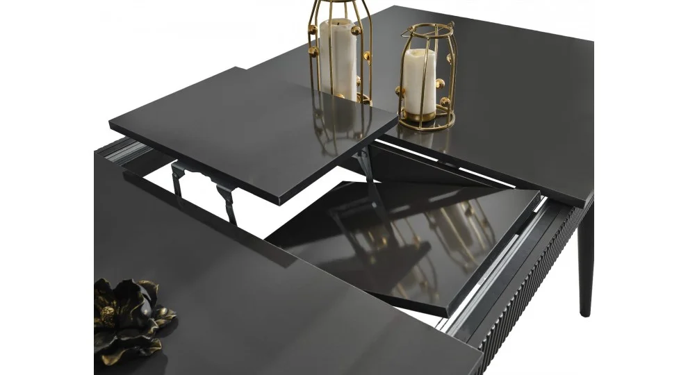 Çırağan Antrasit · Yemek Odası Takımı %100 MDF