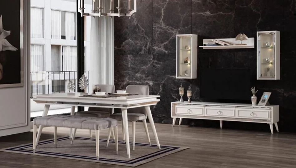 Elegant Beyaz · Yemek Odası Takımı