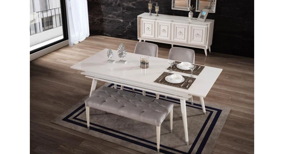 Elegant Beyaz · Yemek Odası Takımı