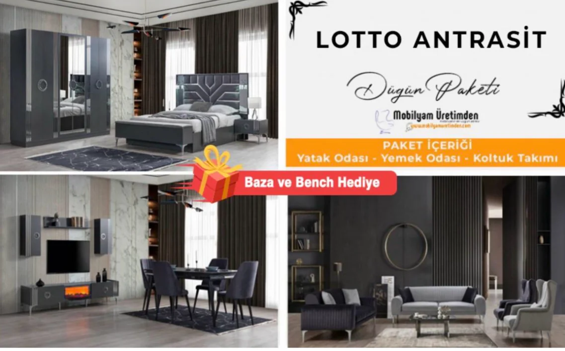 Lotto Antrasit Düğün Paketi