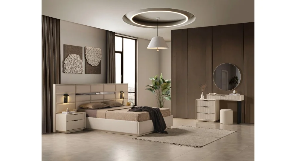 Lotus Köşe · Yatak Odası Takımı Yüzeysel MDF