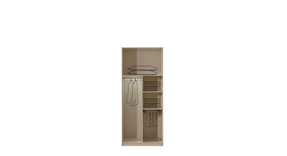 Lotus Yatak Odası (Ön yüzler mdf iç iskelet suntalem malzemeden üretilmiştir)